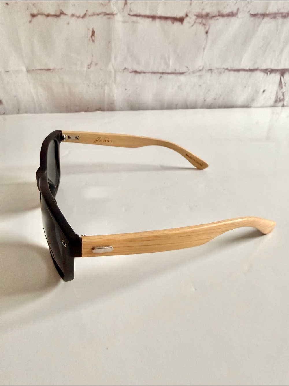 JOE’S SPECS Set of 2 Pair Black & Bamboo Frame Sunglasses UV 400 NEW - Picture 5 of 16